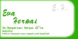 eva herpai business card